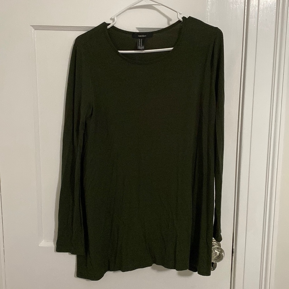 Forever 21 dark green top